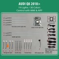 DIQ AMBIENT AUDI Q8 mod. 2018> (Digital iQ Ambient Light Audi Q2 mod. 2018>, 19 Lights)