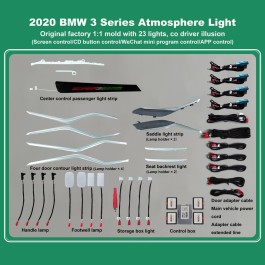 DIQ AMBIENT BMW S.3 (G20) mod. 2018> (Digital iQ Ambient Light BMW Series 3 mod.2018>, 23 Lights)
