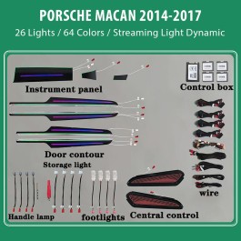 DIQ AMBIENT PORSCHE MACAN 26 Lights (Digital iQ Ambient Light for Porsche Macan mod.2014-2017, 26 Lights)