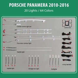DIQ AMBIENT PORSCHE PANAMERA 20 Lights (Digital iQ Ambient Light for Porsche Panamera mod.2010-2016, 20 Lights)