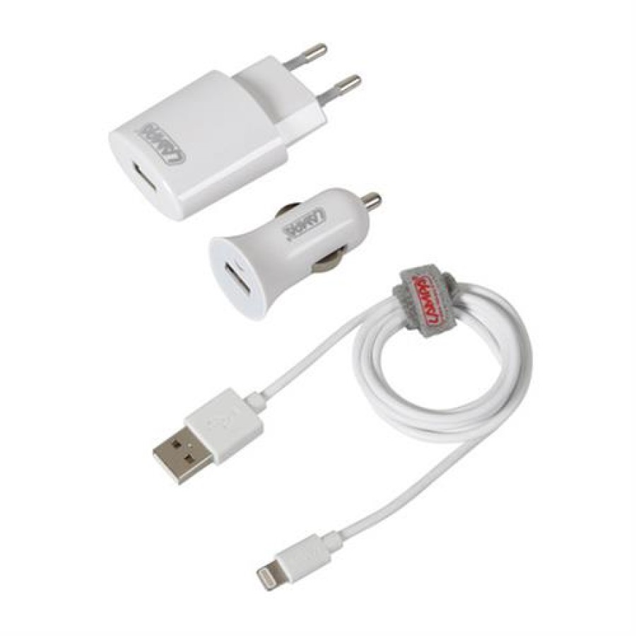 Καλώδιο Φορτισης / Συγχρονισμού USB για Apple 100cm 8pin με αντάπτορα USB αναπτήρα 12V/24V και αντάπτορα 220V Καλώδια φόρτισης USB Αξεσουαρ Αυτοκινητου - ctd.gr