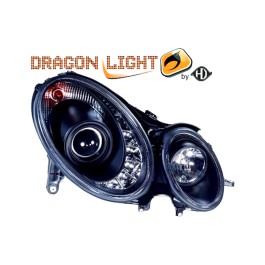 Φανάρια diederichs DRAGONLIGHT για MERCEDES E-KLAS W211 02-06 DRAGONLIGHT+LED BLACK