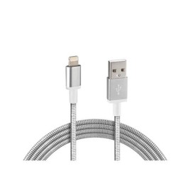 ΚΑΛΩΔΙΟ USB ΦΟΡΤΙΣΗΣ 	& ΣΥΓΧΡΟΝΙΣΜΟΥ IRON SILVER LINE - APPLE 8PIN (100 cm)