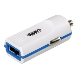 Φορτιστής USB SLIM Αναπτήρα Λευκός με LED για Apple