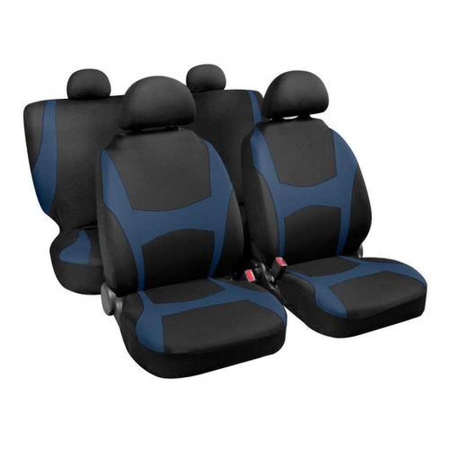 Καλύμματα Καθισμάτων CAPRI SET 4τεμ. Μαύρο/Μπλε Καλύμματα Καθισμάτων Αξεσουαρ Αυτοκινητου - ctd.gr