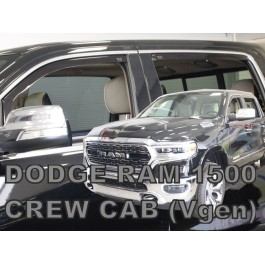 DODGE RAM 1500 CREW CAB (ΔΙΠΛΟΚΑΜΠΙΝΟ) 4D 2019+ ΣΕΤ ΑΝΕΜΟΘΡΑΥΣΤΕΣ ΑΥΤΟΚΙΝΗΤΟΥ ΑΠΟ ΕΥΚΑΜΠΤΟ ΦΙΜΕ ΠΛΑΣΤΙΚΟ HEKO - 4 ΤΕΜ.