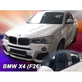 BMW X4 F26 5D 2013>2018 ΣΕΤ ΑΝΕΜΟΘΡΑΥΣΤΕΣ ΑΥΤΟΚΙΝΗΤΟΥ ΑΠΟ ΕΥΚΑΜΠΤΟ ΦΙΜΕ ΠΛΑΣΤΙΚΟ HEKO - 4 ΤΕΜ.