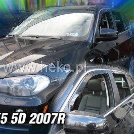 BMW X5 5D 2007>2013 ΖΕΥΓΑΡΙ ΑΝΕΜΟΘΡΑΥΣΤΕΣ ΑΥΤΟΚΙΝΗΤΟΥ ΑΠΟ ΕΥΚΑΜΠΤΟ ΦΙΜΕ ΠΛΑΣΤΙΚΟ HEKO - 2 ΤΕΜ.