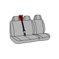 Καλύμματα Καθισμάτων Dots-2,  με επανατυλικτήρα ζώνης - Μαύρο / Γκρι Καλύμματα Καθισμάτων Φορτηγών - Κουρτινάκια Αξεσουαρ Αυτοκινητου - ctd.gr