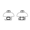 Σύστημα τοποθέτησης Quick-Fit Kit 530/630 για μπαγκαζιέρες οροφής BOX (4 τεμ.) Ανταλλακτικά για Μπαγκαζιέρες Αξεσουαρ Αυτοκινητου - ctd.gr