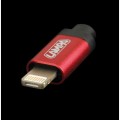 ΚΑΛΩΔΙΟ ΦΟΡΤΙΣΗΣ 	& ΣΥΓΧΡΟΝΙΣΜΟΥ USB ΓΙΑ APPLE 100cm 8pin και MICRO USB (ΚΟΚΚΙΝΟ) Καλώδια φόρτισης USB Αξεσουαρ Αυτοκινητου - ctd.gr
