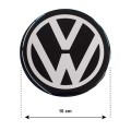 VW ΑΥΤΟΚΟΛΛΗΤΑ ΣΗΜΑΤΑ ΖΑΝΤΩΝ 10 cm ΜΑΥΡΟ/ΧΡΩΜΙΟ ΜΕ ΕΠΙΚΑΛΥΨΗ ΣΜΑΛΤΟΥ  - 4 ΤΕΜ. Αυτοκόλλητα -Τάπες Ζαντών Αξεσουαρ Αυτοκινητου - ctd.gr