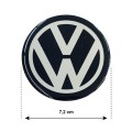 VW ΑΥΤΟΚΟΛΛΗΤΑ ΖΑΝΤΩΝ 7,2cm ΜΑΥΡΟ/ΧΡΩΜΙΟ ΜΕ ΕΠΙΚΑΛΥΨΗ ΣΜΑΛΤΟΥ - 4 ΤΕΜ. Αυτοκόλλητα -Τάπες Ζαντών Αξεσουαρ Αυτοκινητου - ctd.gr