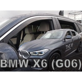 BMW X6 G06 5D 2019> ΣΕΤ ΑΝΕΜΟΘΡΑΥΣΤΕΣ ΑΥΤΟΚΙΝΗΤΟΥ ΑΠΟ ΕΥΚΑΜΠΤΟ ΦΙΜΕ ΠΛΑΣΤΙΚΟ HEKO - 4 ΤΕΜ.