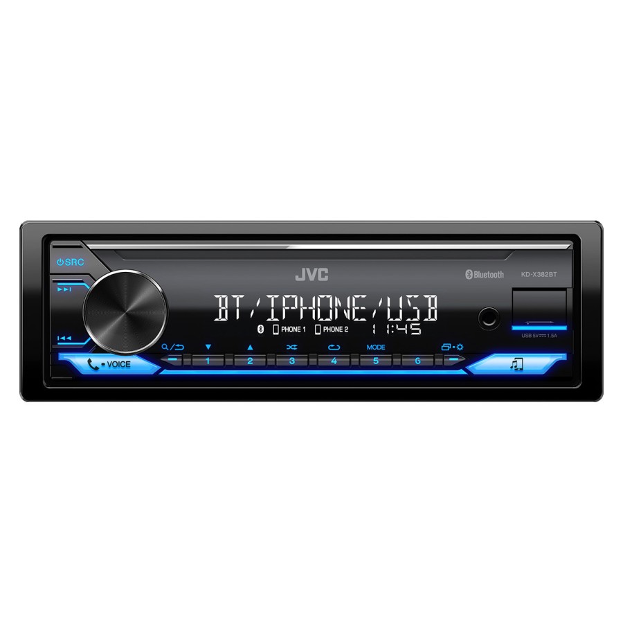 JVC Ηχοσύστημα Αυτοκινήτου Universal 1DIN (Bluetooth/USB/AUX)  X382BT Πηγές Ήχου Αξεσουαρ Αυτοκινητου - ctd.gr