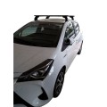 Mπαρες Oροφης Kιτ - Μπαρες για Μπαγαζιερα - Μπαρες για Μπαγκαζιερα - Kit Μπάρες Αλουμινίου NORDRIVE Silenzio - Πόδια για Toyota Yaris 2014>2017 και 2017>2020 2τεμαχια