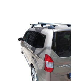 Μπαρες για Μπαγκαζιερα - Kit Μπάρες οροφής MENABO Αλουμινίου - Πόδια για Ford Tourneo Courier 2018-2022