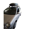 Μπαρες για Μπαγκαζιερα - Kit Μπάρες Οροφής Αλουμινίου Menabo - Πόδια - Μπαγκαζιέρα οροφής Menabo Marathon 400 Dark (μαύρη ματ) για VW Polo 2002-2009 3 τεμάχια