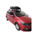 Μπαρες για Μπαγκαζιερα - Kit Μπάρες οροφής Αλουμινίου Menabo - Πόδια - Μπαγκαζιέρα Menabo MANIA 400lt για VW Polo 5D 2009-2017 3 τεμάχια