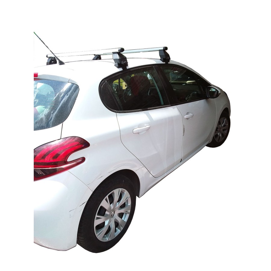 Μπαρες για Μπαγκαζιερα - Kit Μπάρες οροφής Αλουμινίου - Πόδια MENABO για Peugeot 208 5D 2015-2019 2 τεμάχια