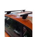 Μπαρες για Μπαγκαζιερα - Kit Μπάρες οροφής MENABO Αλουμινίου μαύρες - Πόδια για VW Polo Cross 2006-2008 2 τεμάχια