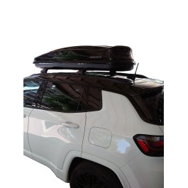 Μπαρες για Μπαγκαζιερα - Kit Μπάρες οροφής αλουμινίου NORDRIVE - Πόδια & Μπαγκαζιέρα Nordrive D-Box 430lt για Jeep Compass 2017+ 3 τεμάχια