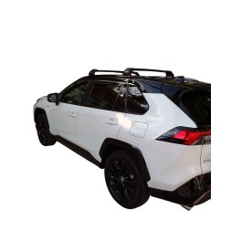 Μπαρες για Μπαγκαζιερα - Kit Μπάρες οροφής Αλουμινίου μαύρες Yakima / Whispbar - Πόδια για Toyota Rav4 2019+ 2 τεμάχια