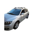 Μπαρες για Μπαγκαζιερα - Kit Μπάρες οροφής Σιδήρου ασημί Hermes - Πόδια για Mazda 3 2004-2013 2 τεμάχια