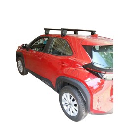 Μπαρες για Μπαγκαζιερα - Kit Μπάρες οροφής Αλουμινίου DELTA ΜΕΝΑΒΟ - Πόδια για Toyota Yaris Cross XP210 5D 2020+ 2 τεμάχια