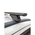 Μπαρες για Μπαγκαζιερα - Kit Μπάρες οροφής Αλουμινίου μαύρες - Πόδια Menabo για Fiat Panda 2012+ 2 τεμάχια