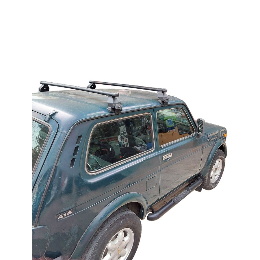 Μπαρες για Μπαγκαζιερα - Kit Μπάρες οροφής Σιδήρου - Πόδια MENABO για Lada Niva 2D 1999-2007 2 τεμάχια