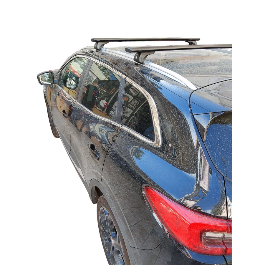 Μπαρες για Μπαγκαζιερα - kit Μπάρες οροφής Αλουμινίου Nordrive Silenzio - Πόδια για Renault Kadjar 2015-2018 & 2018-2023 2 τεμάχια