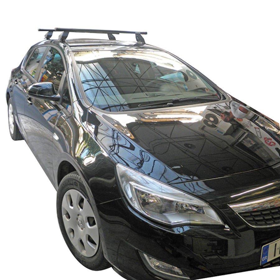 Μπάρες για μπαγκαζιέρα - Kit Μπάρες οροφής Σιδήρου MENABO - Πόδια για Opel Astra J 2011-2015 2 τεμάχια