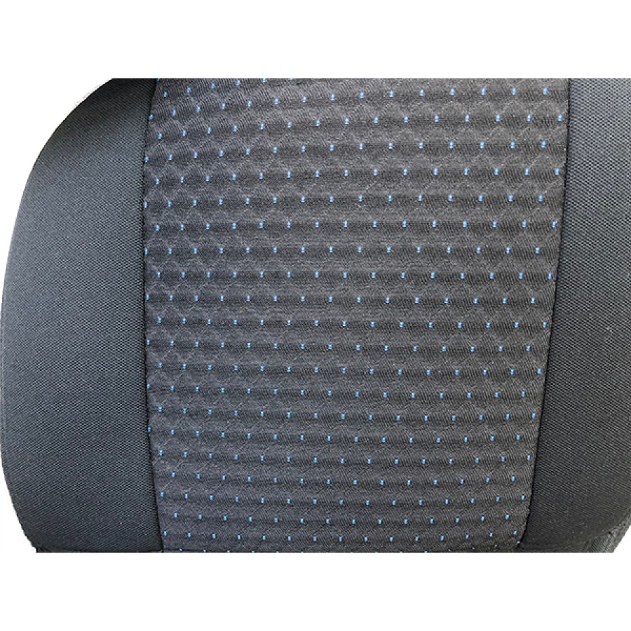 Καλύμματα καθισμάτων 505 μετά απο παραγγελία για όλα τα οχήματα (μαύρο με μπλε κουκκίδες) Καλύμματα καθισμάτων Επι Παραγγελία Αξεσουαρ Αυτοκινητου - ctd.gr