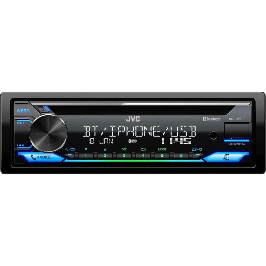 JVC KD-T992BT Ηχοσύστημα Αυτοκινήτου Universal 1DIN (Bluetooth/USB) Πηγές Ήχου Αξεσουαρ Αυτοκινητου - ctd.gr